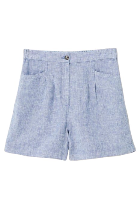 ROWENA LINEN SHORT CHAMBRAY BLUE 4