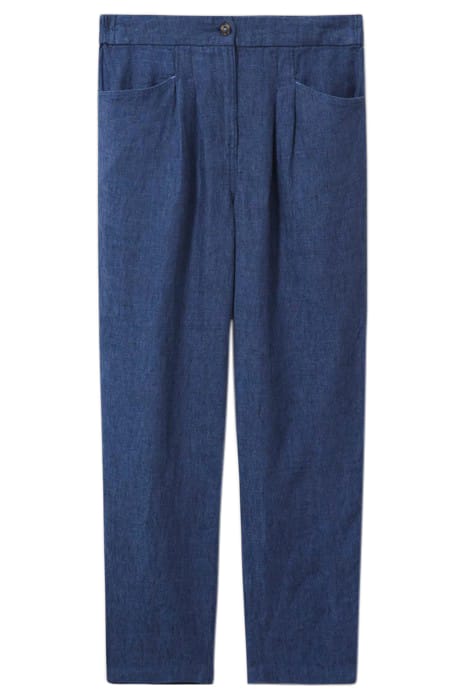 ROWENA LINEN TROUSER DARK NAVY 4