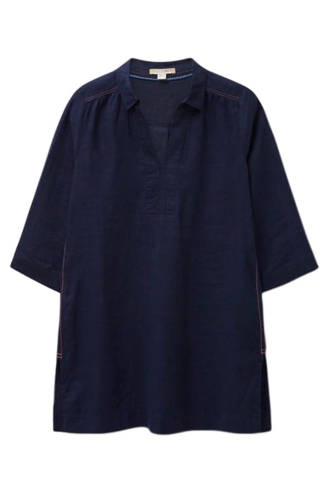 BLAIRE LINEN TUNIC DARK NAVY 4