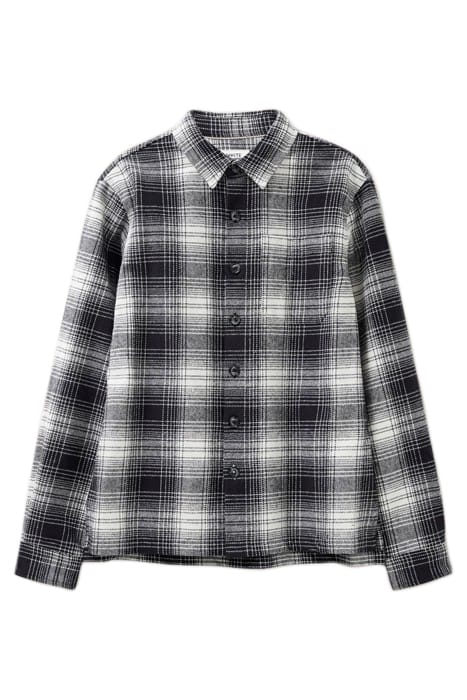 HIXTON BRUSHED OVERSHIRT PURE BLACK 3
