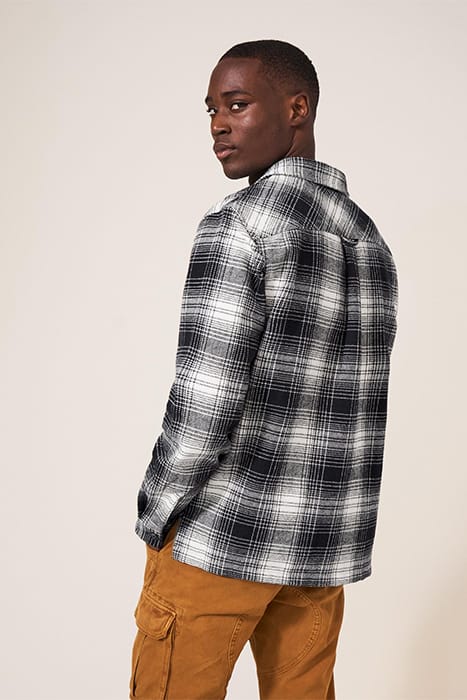 HIXTON BRUSHED OVERSHIRT PURE BLACK 2