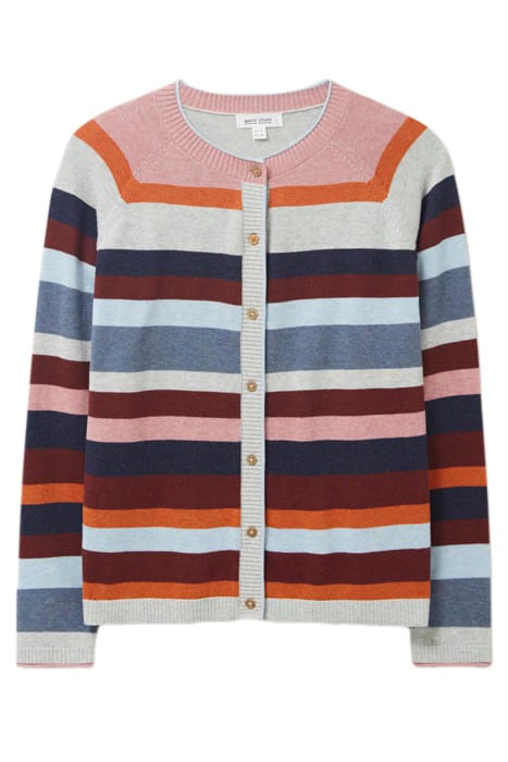 LULU STRIPE CARDI PINK 4