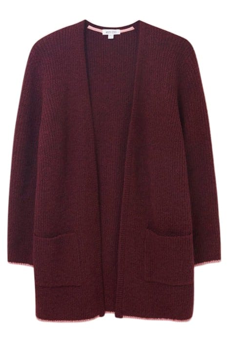 ERICA LONGLINE CARDI DARK PLUM 3
