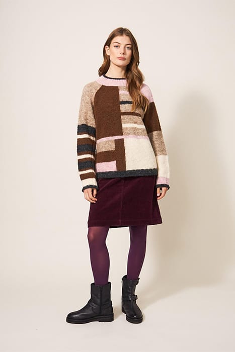 MEDWAY COLOURBLOCK JUMPER NATURAL 3