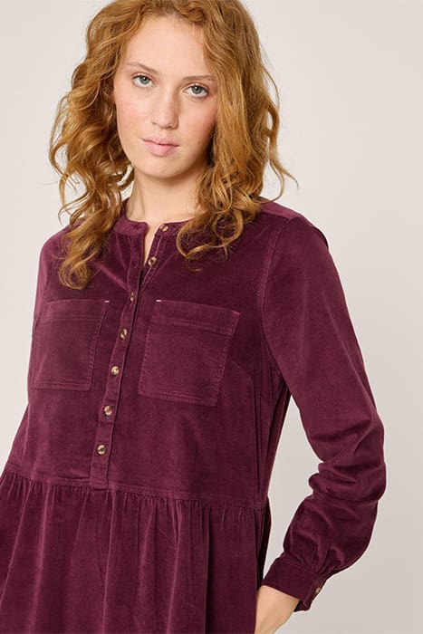 EDITH CORD DRE DARK PLUM 4