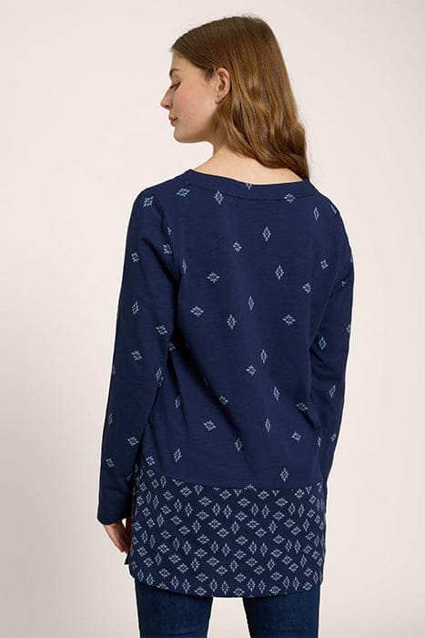 CARRIE TUNIC NAVY PRINTED 2