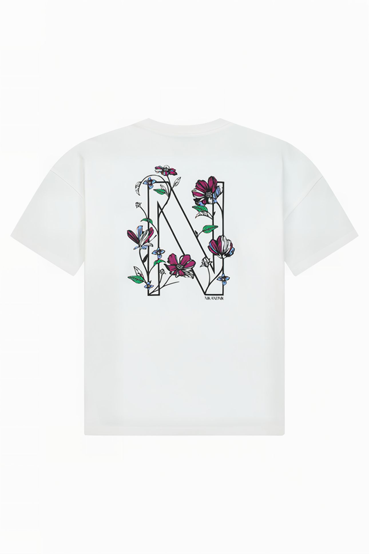 FLORAL N T-SHIRT HYPER GREEN 2