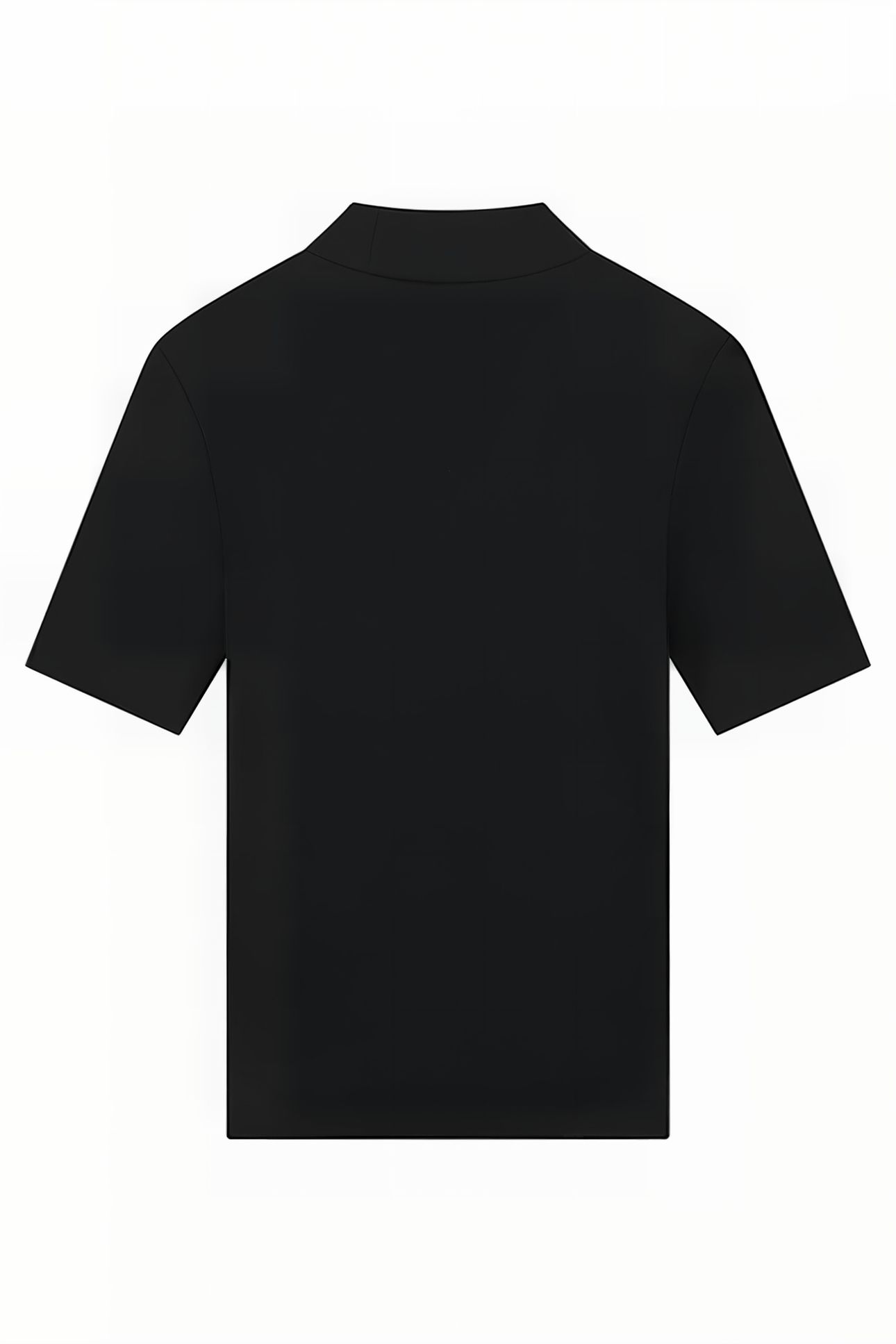 RIB TOP TURTLE NECK BLACK 2