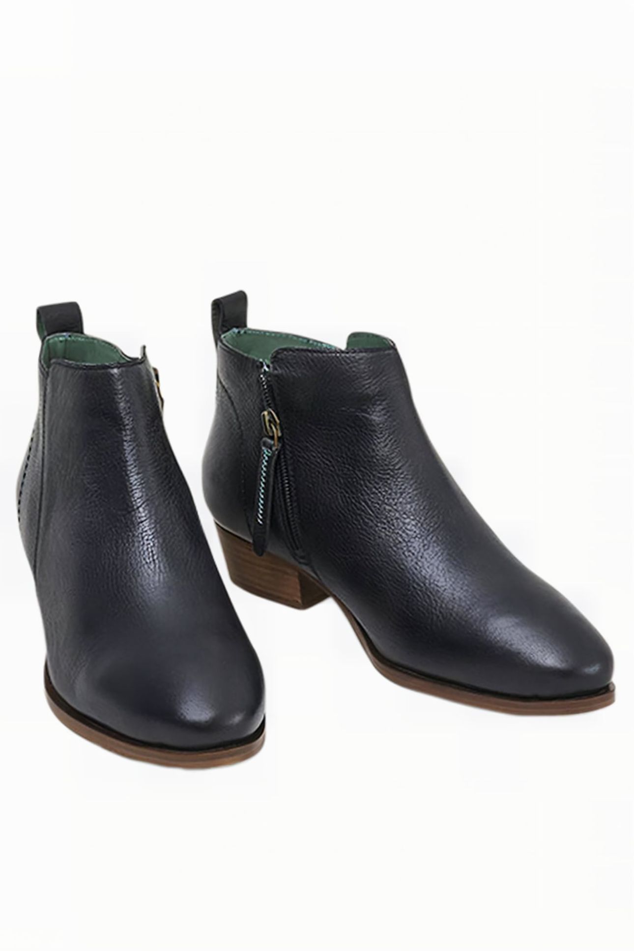 WILLOW LEATHER ANKLE BOOT PURE BLACK 2