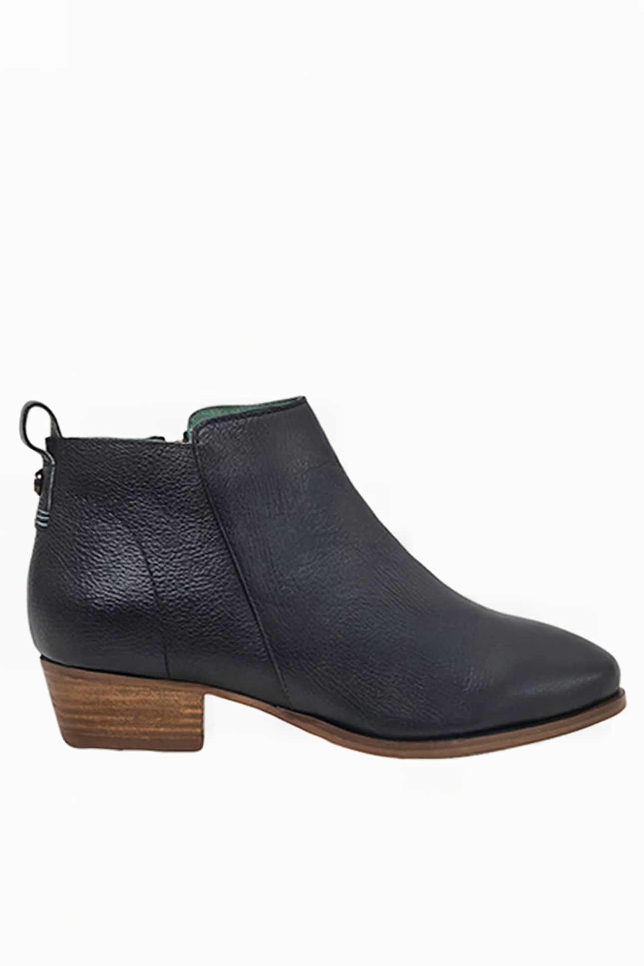WILLOW LEATHER ANKLE BOOT PURE BLACK 1