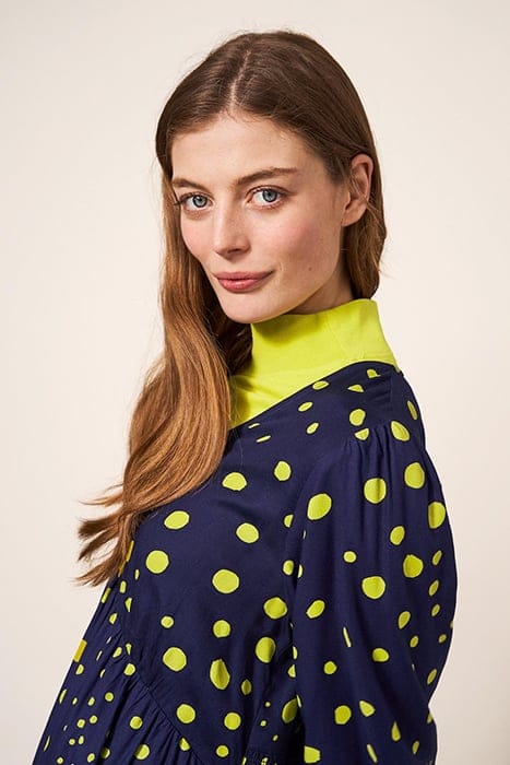 LUCY ECO VERO MINI DRESS NAVY 4