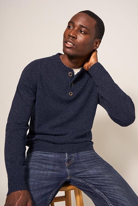 LAMBSWOOL HENLEY DARK NAVY 3