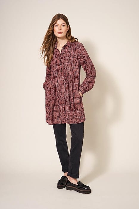 GEORGIE SHIRT TUNIC NAVY 1