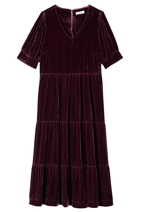 AYRA VELVET DRE DARK PLUM 2