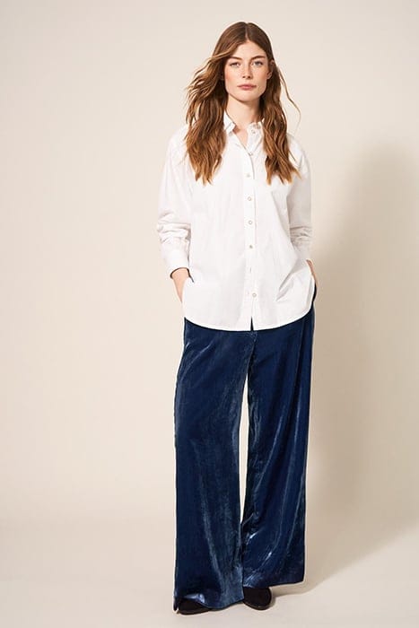 JENNY VELVET WIDE LEG TROUSER DEEP BLUE 2