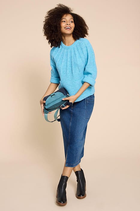 CLOVER JUMPER MID BLUE 2