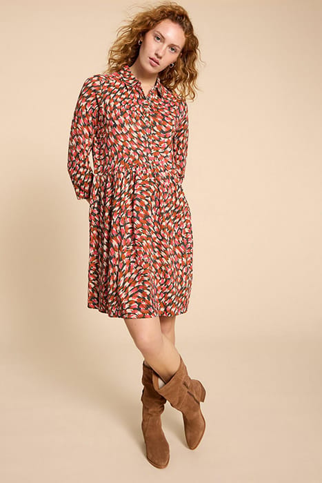 EVERLY JERSEY SHIRT DRE PINK PRINTED 1