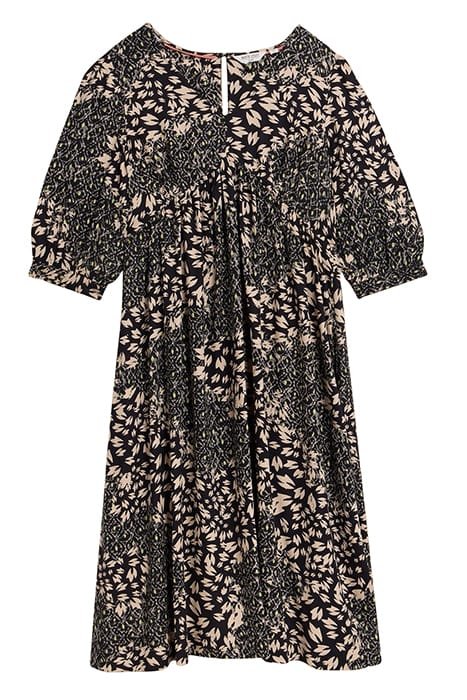 LUCY ECO VERO MINI DRESS BLACK PRINTED 2