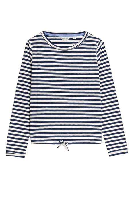 TASHA TIE HEM TOP NAVY 2