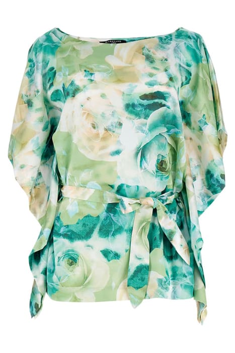 MARCIANO BY GUESS BAJA BEACH KIMONO ROSES BOUQUET BLOUSE PRI 4