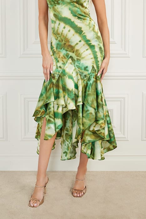 MARCIANO BY GUESS WATERFALL DRESS ELUSIVE PRINT 7