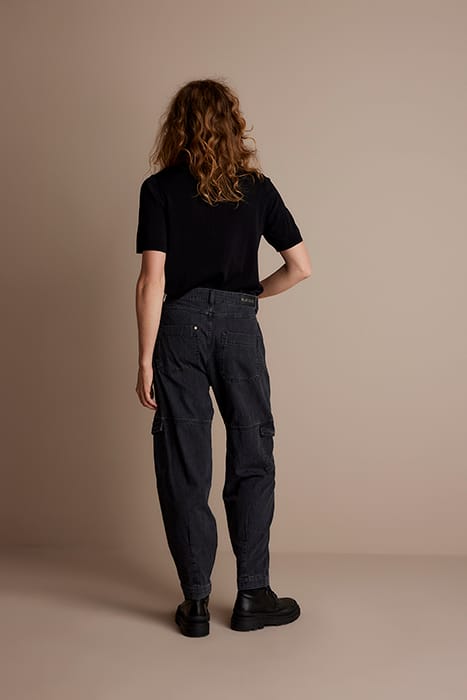 DENIM CARGO PANTS MARITAS LIGHT WEIGHT DENIM BLACK DENIM 3