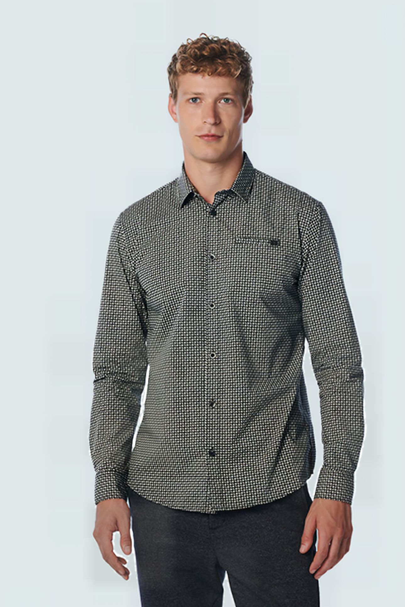 SHIRT STRETCH ALLOVER PRINTED NIGHT 1