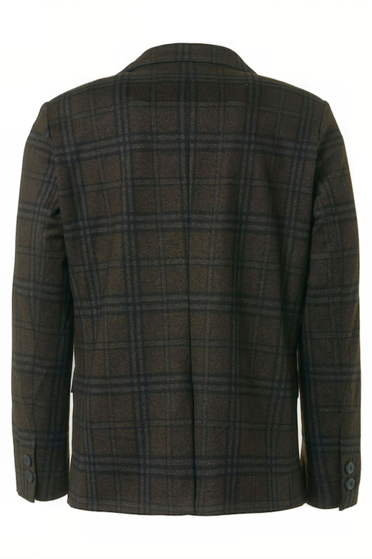 BLAZER JERSEY STRETCH CHECK COFFEE 5