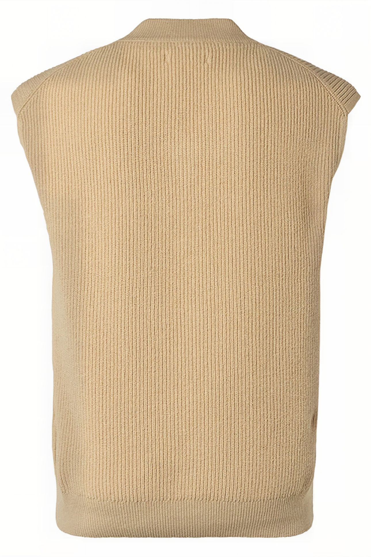 SPENCER V-NECK RELIEF RIB JACQUARD WITH WOOL STONE 5