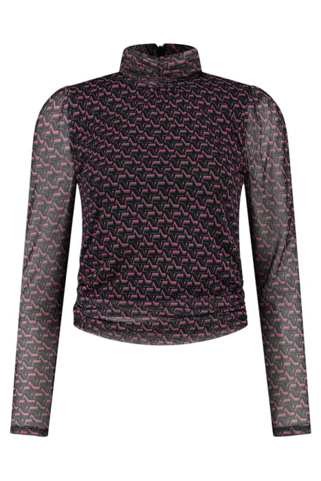 VALLY TOP BLACK/RASPBERRY ROSE 2