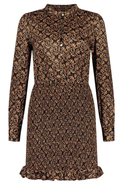 VEERLE DRESS AUTUMN BROWN 2
