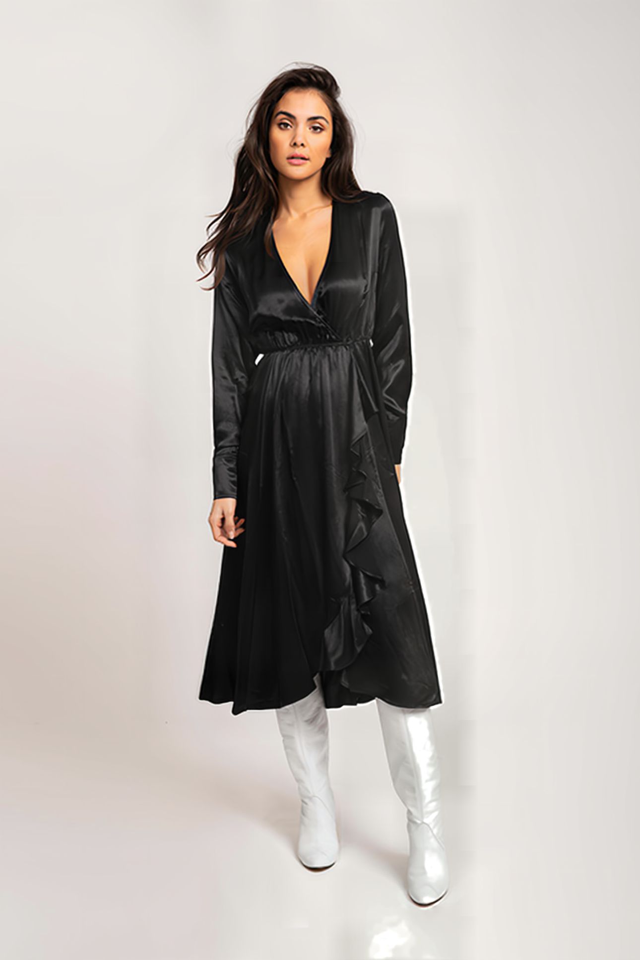 SAGE LONG DRESS BLACK 1