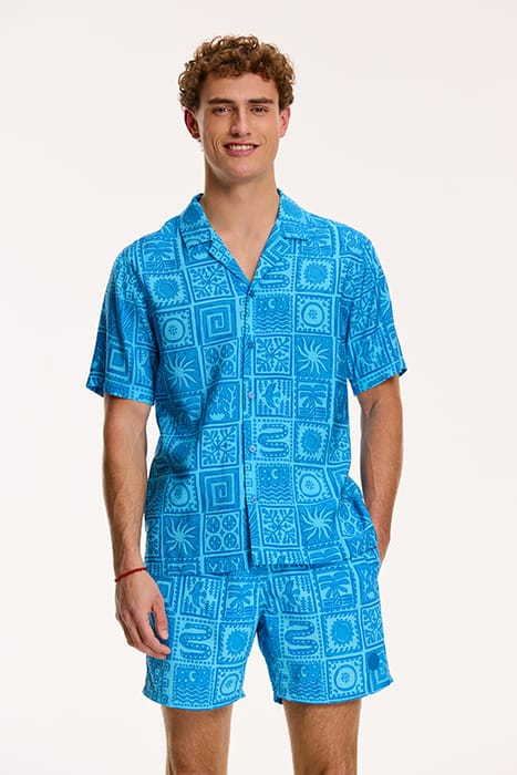 MEN SHORTSLEEVE MYTHOS TILE SKYDIVE BLUE 1