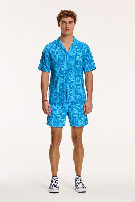 MEN SHORTSLEEVE MYTHOS TILE SKYDIVE BLUE 3