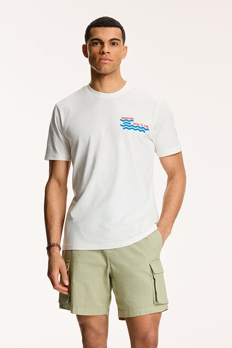 MEN BARCELONA SOCIAL CLUB T-SHIRT JET STREAM WHITE 1