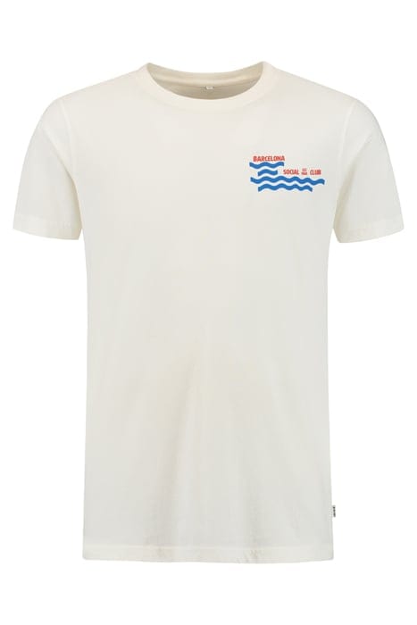 MEN BARCELONA SOCIAL CLUB T-SHIRT JET STREAM WHITE 5