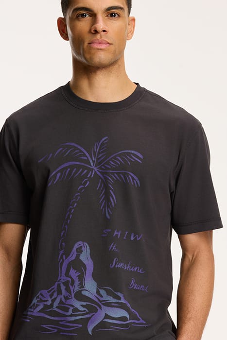 MEN MERMAID T-SHIRT DUSTY ANTHRACITE GREY 6