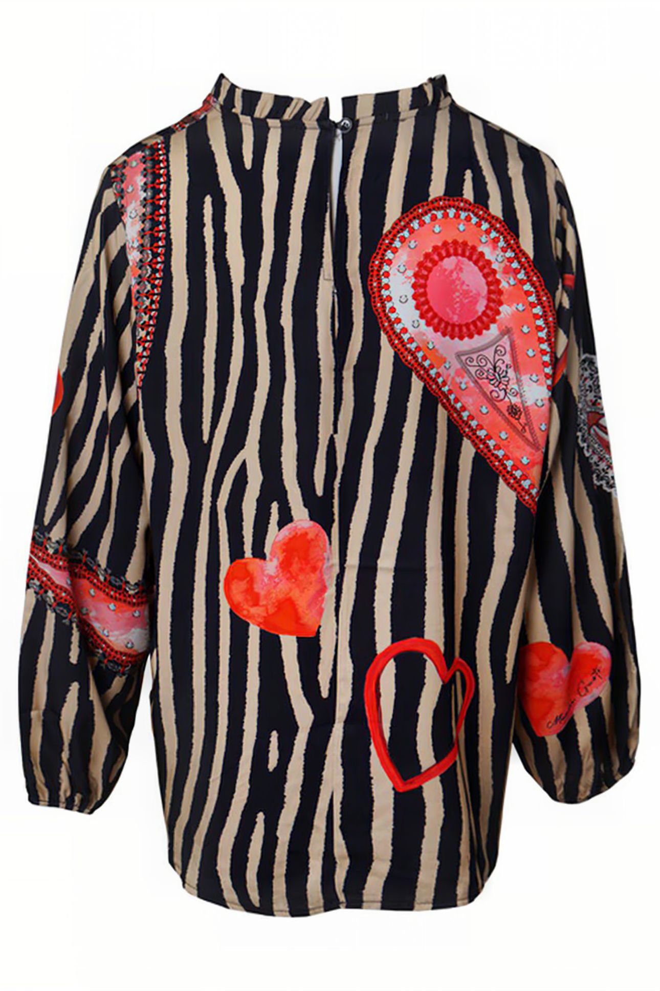 BLOUSE SAN SEVERO BLUE RED 2