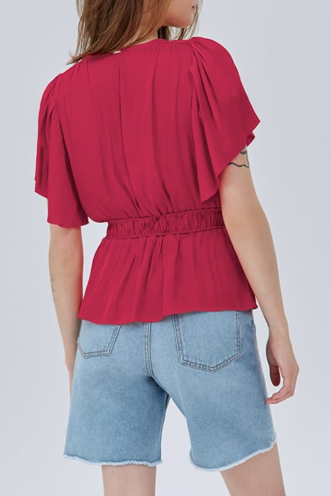 FUCHSIA PEPLUM BLOUSE 2