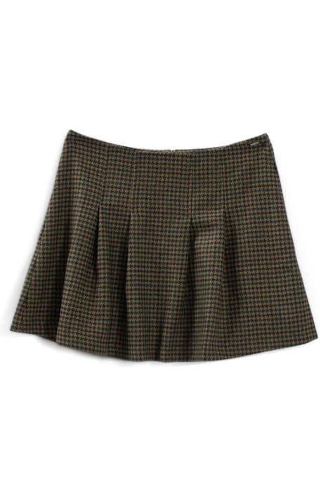 LICHEN CHECK MOTIF SKATER SKIRT 3