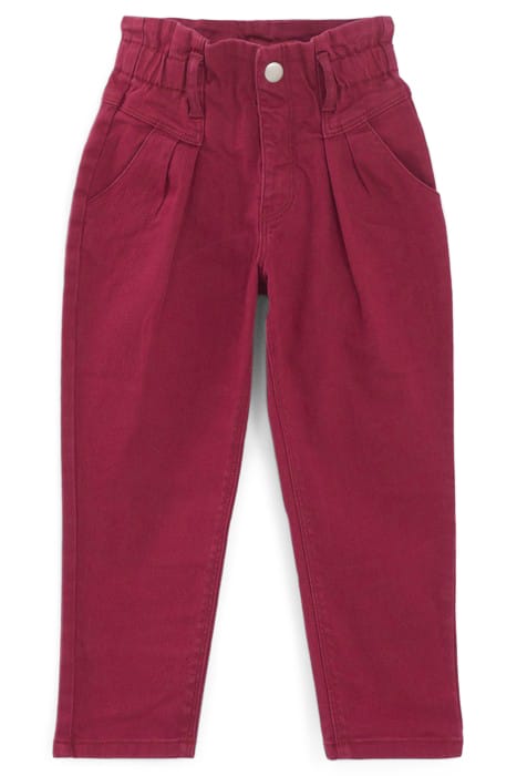 GIRLS’ BURGUNDY BALLOON JEANS 3