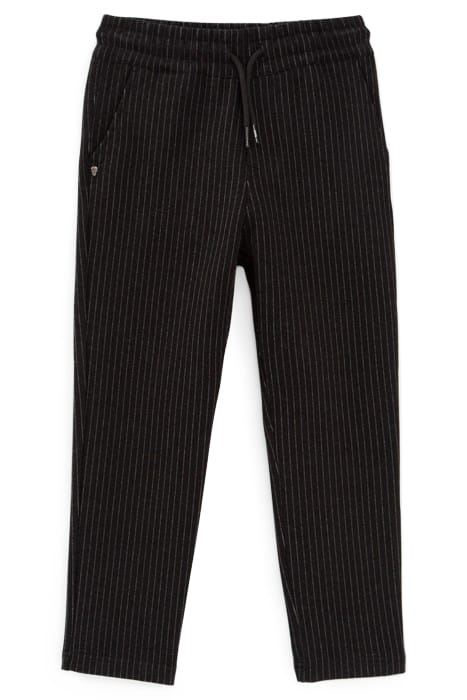 BOYS’ GREY PINSTRIPE JOGGERS 1