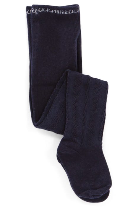 BABY GIRLS’ SILVER/NAVY TIGHTS 3