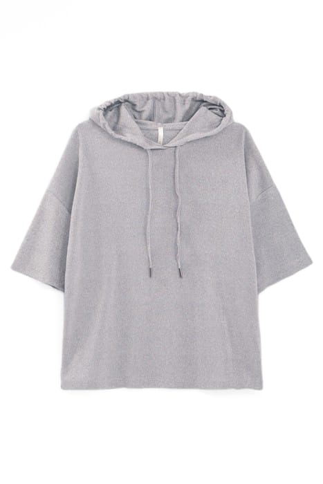 SILVER KNIT HOODED TOP 4