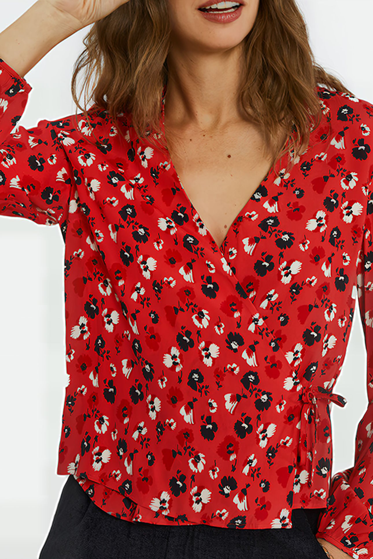 FLASH PINK ROCK FLORAL PRINT BLOUSE 4