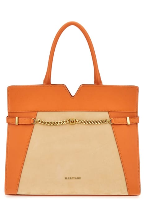 MARCIANO BY GUESS MEDIUM SATCHEL CONTR SUPERLATIVE TOTE BAG 1