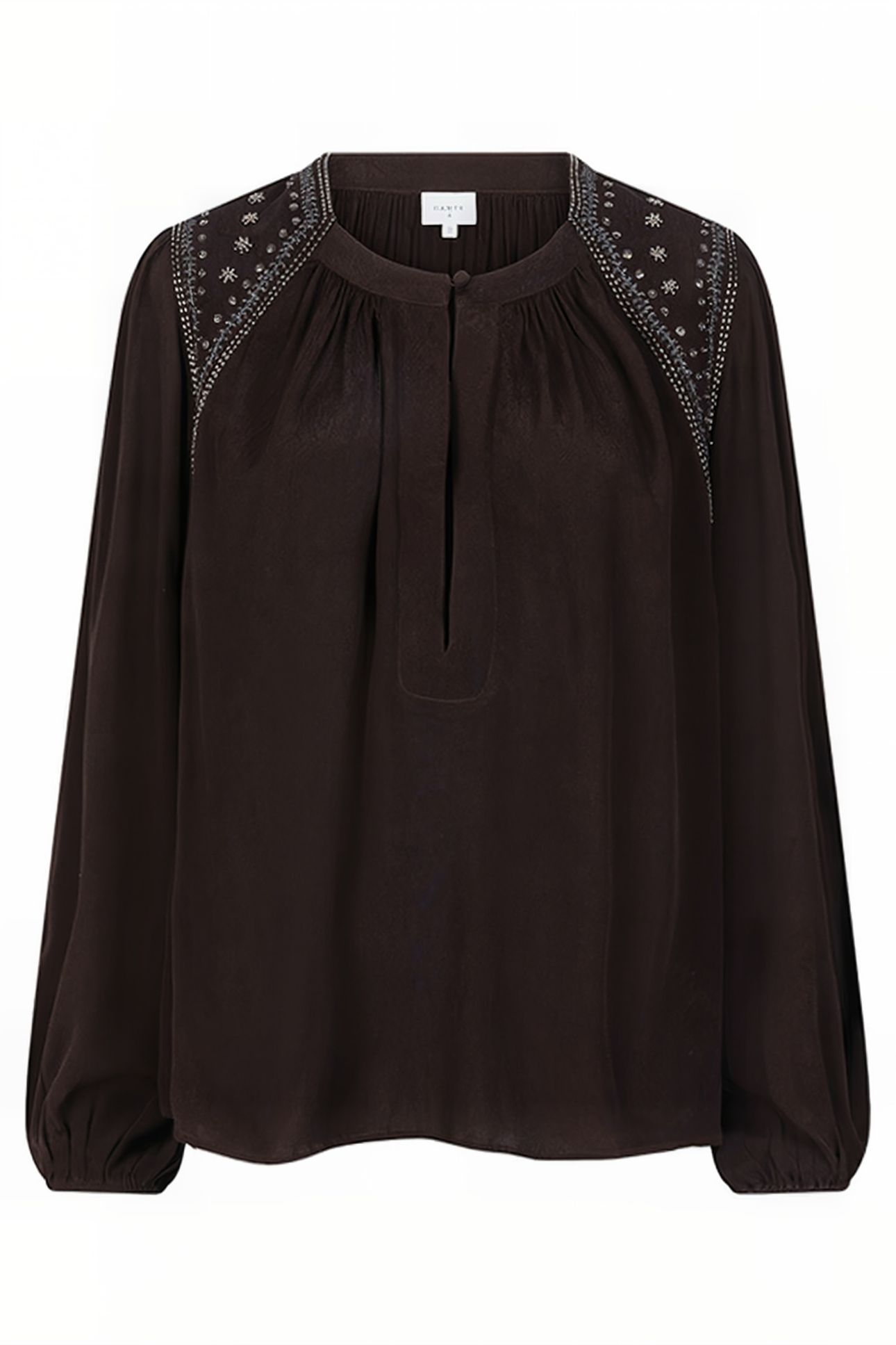 ZVI EMBELLISHED BLOUSE DARK GRAPE 3