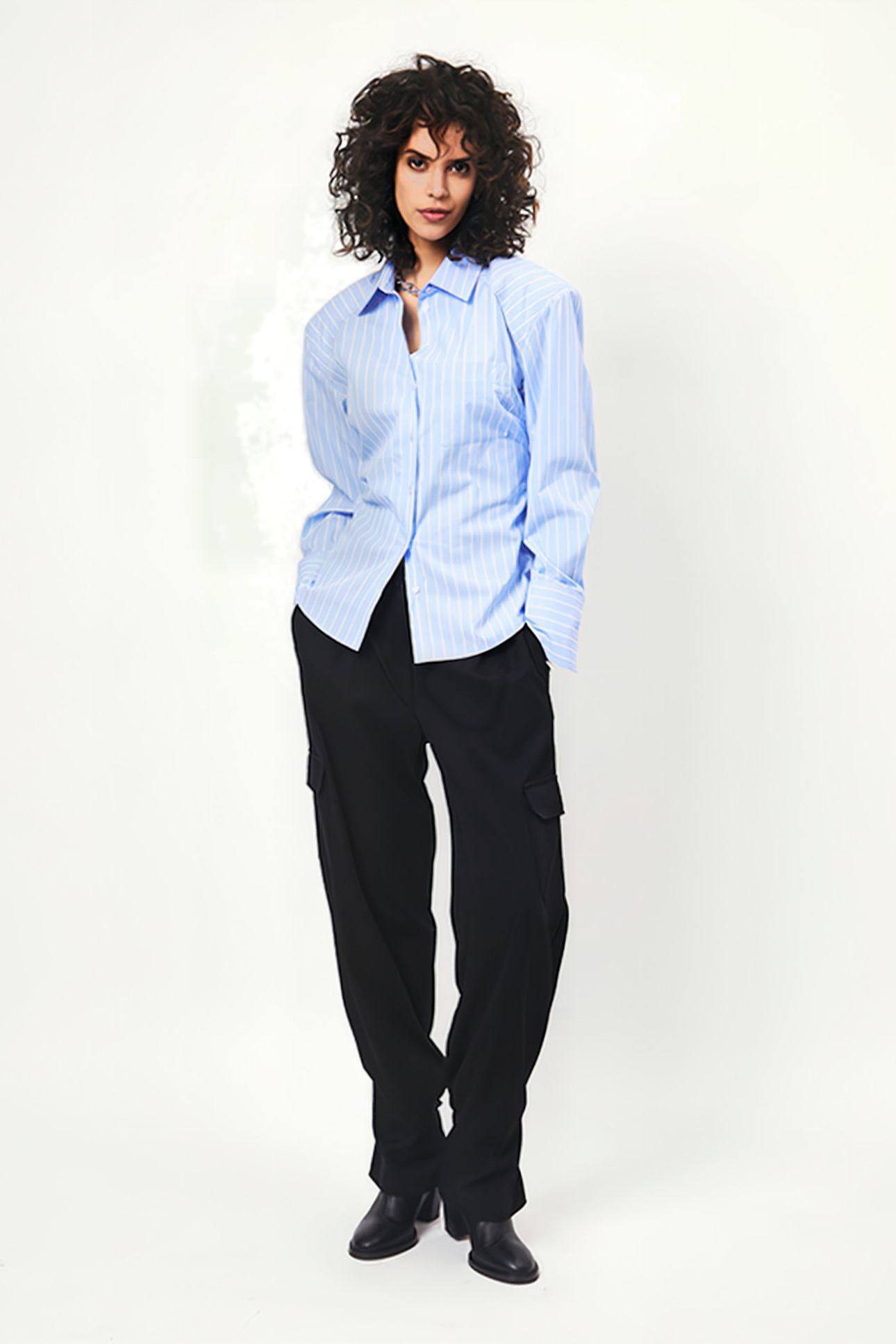 HARLOW CARGO PANTS RAVEN 1