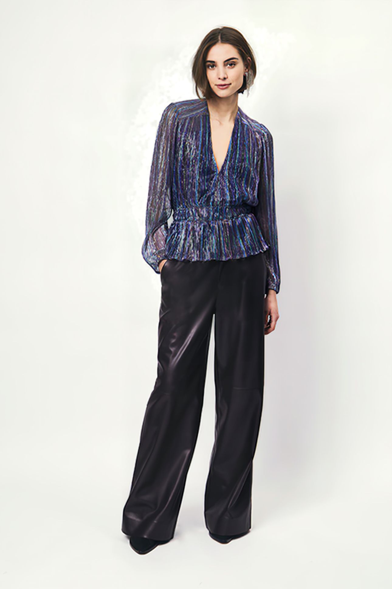 ORIANA PLISSÉ TOP MULTICOLOUR 1
