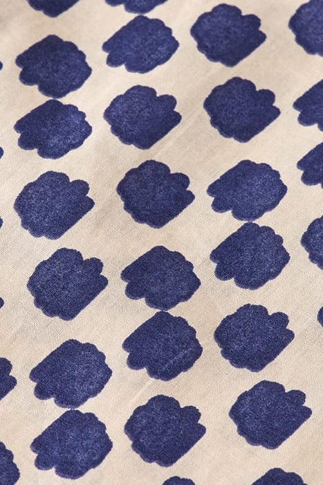 PRINTED SHORT SLEEVE SHIRT POLKA NAVY BLUE 3